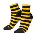 thumbnail image 2 of Bingfone Bee Stripe Design Patterned Men'S Women'S Casual Cotton Socks, 2 of 9