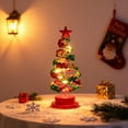 thumbnail image 1 of RKSTN Wrought Iron Bells Luminous Desktop Christmas Tree Decoration, 1 of 8
