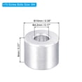 thumbnail image 2 of Uxcell 0.17" ID x 0.39" OD x 0.31" L Round Aluminum Spacer Fit for M4 Screw Bolts 20 Pack, 2 of 5