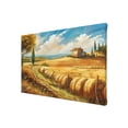 thumbnail image 2 of 8x12 inch Paintings On Canvas Wall Art Rural Wheat Fields And Haystacks,Pastoral Home Living Room Decor Accessory,Living Room,Bedroom,Study Painting Wall Decor,Gift For Pastoral Life Lovers, 2 of 6
