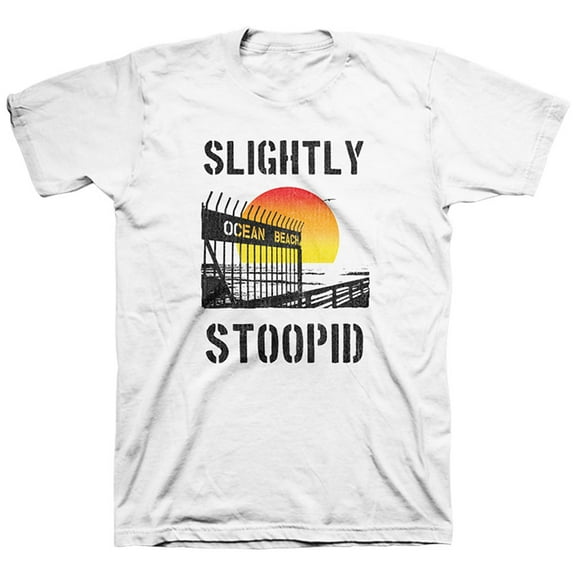 Slightly Stoopid Men's Ocean Beach Gate T-Shirt White S