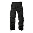 thumbnail image 2 of TRGPSG Women's Fleece Lined Cargo Hiking Pants Winter Insulated Snow Ski Pants with 8 Pockets(No Belts),Black Size 10, 2 of 6
