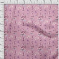 thumbnail image 3 of oneOone Cotton Poplin Light Pink Fabric Flower Watercolor Dress Material Fabric Print Fabric By The Yard 56 Inch Wide, 3 of 4