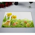 thumbnail image 2 of PKQWTM Yellow Easter Chick And Easter Eggs In A Field Kitchen Dining Table Mats Placemats Size 12x18 Inches, Set of 2 Pieces, 2 of 2