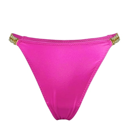 

High Waisted Underwear for Women Thong A Set Colors Optiont Chain Thong Panties for Women Pink L