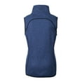 thumbnail image 3 of Women's Cutter & Buck Heather Royal Ole Miss Rebels Mainsail Sweater-Knit Full-Zip Vest, 3 of 3