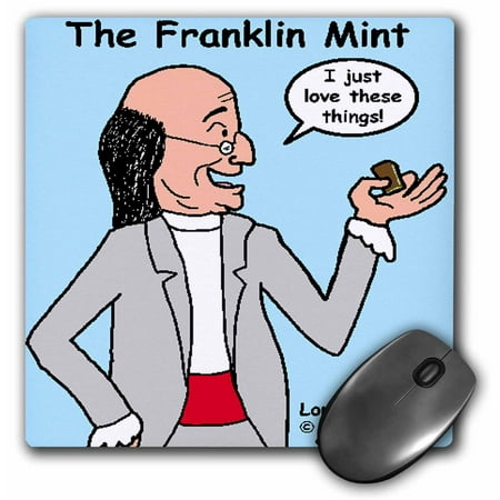 3dRose The Franklin Mint, Mouse Pad, 8 by 8 inches