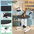 thumbnail image 6 of Accreate Electric Hydraulic Lift Dog Grooming Table 24 Inch – Rotating Desktop, Overhead Arm, Foot Remote, Tool Organizer, 250 lbs Capacity – Professional Pet Bathing Accessory, 6 of 7