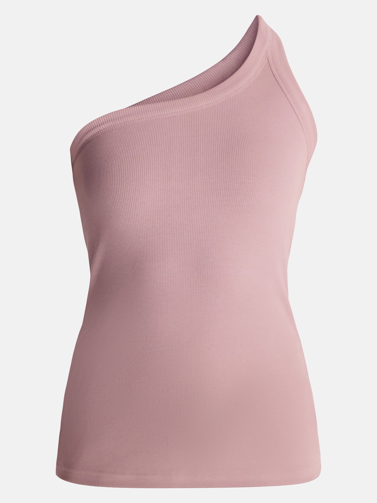 Avia Women's One Shoulder Ribbed Tank Top, Sizes XS-XXXL