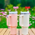 thumbnail image 3 of Ettsollp Straw Cap Bow Shape 10mm Dust-Proof Leak-proof Reusable Food Grade Bottle Straw Dust Cover Tumblers Straw Toppers Drinking Straw Lids Water Cup Accessories, 3 of 8