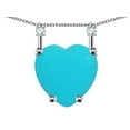 thumbnail image 2 of Star K� Heart Shape 8mm Simulated Turquoise Stackable Mothers Pendant, 2 of 9
