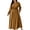Yellow 01, variant on Karymi Polka Dot Print Midi Maxi Dress, Tie Keyhole Crew Neck Long Ruffle Cuff Sleeve Dress, Elastic Ruched Waist Plus Size Sundress Sundress