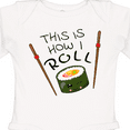 thumbnail image 4 of Inktastic This is How I Roll Cute Sushi Boys or Girls Long Sleeve Baby Bodysuit, 4 of 5