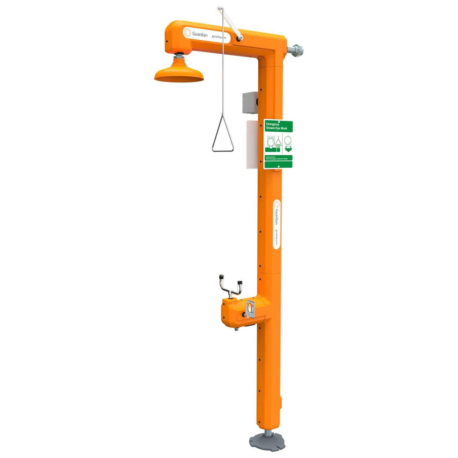Guardian Equipment GFR3100 Heated Safety Station w/Eyewash, Top Inlet
