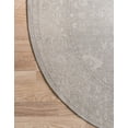 thumbnail image 7 of Rugs.com Oregon Collection Rug – 5 Ft Round Gray Low-Pile Rug Perfect For Kitchens, Dining Rooms, 7 of 7