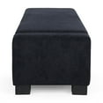 thumbnail image 6 of Noble House Betts Betts Modern Upholstered Storage Ottoman Blue, 6 of 10