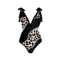 thumbnail image 3 of Yunliwuli Swimsuit with Cover up Set Summer Print Sleeveless Swimwear and Bandage Wrap Skirt for Women Beachwear Bathing Suits, 3 of 6