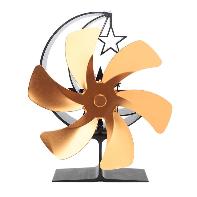 Log Fan, Quiet Operation Half Moon Pattern Stove Fan For Indoor