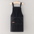 thumbnail image 3 of vnanda Washable Apron Apron Soft Durable Denim Cooking Apron with Large Pocket Kitchen Accessories for Chef Waiter Cafe Shop Barbecue Denim Apron, 3 of 8