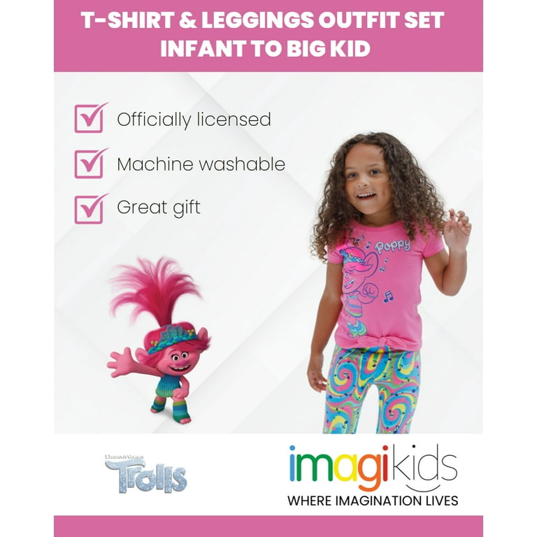 DreamWorks Trolls Poppy Toddler Girls T-Shirt and Capri Leggings