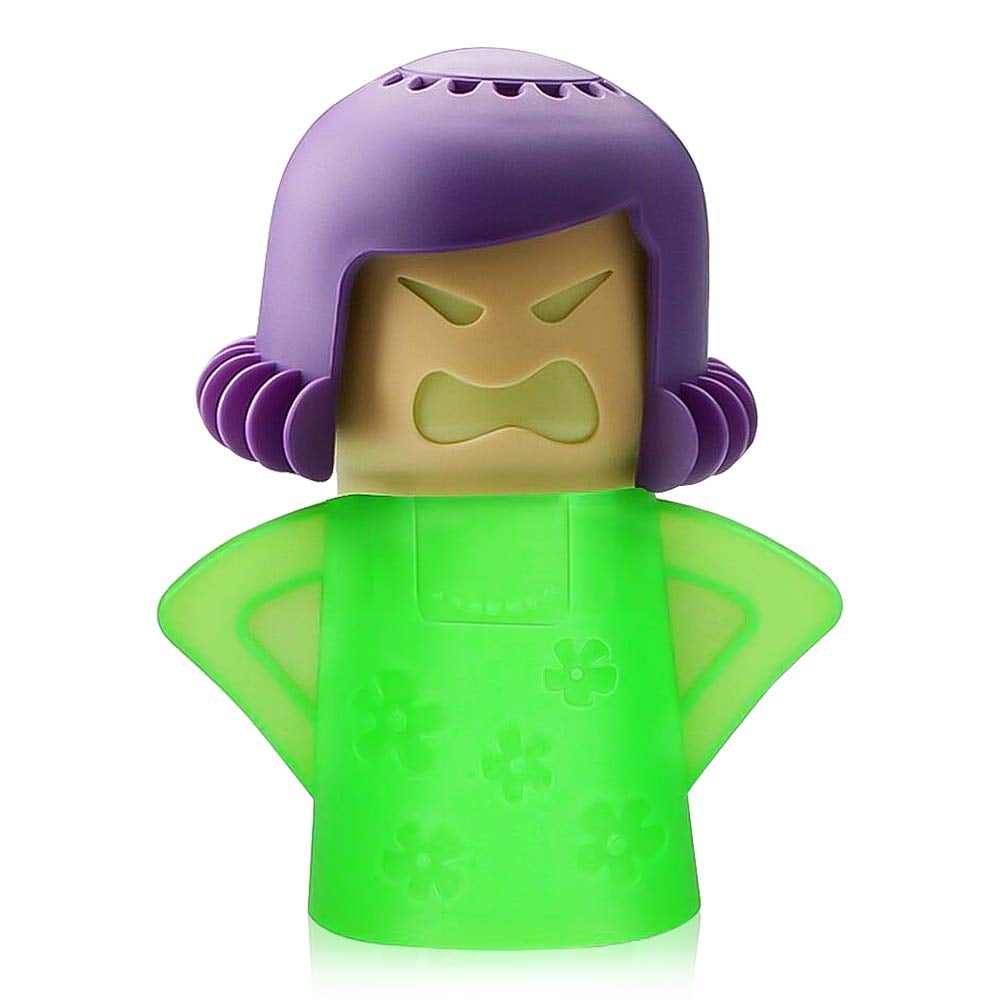 Microwave Cleaner Angry Mama Design Used with Vinegar Water