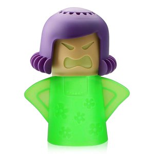 Microwave Cleaner Angry Mama Design Used with Vinegar Water
