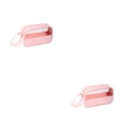 thumbnail image 2 of Seitruly Bolsa de almacenamiento portátil multifuncional de PU para cosméticos, artículo multifuncional para el hogar, bolsas de maquillaje rosa talla pequeña 2piezas, 2 of 6