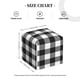 thumbnail image 4 of Fotbe Black White Plaid Porta Pañuelos Decorativo de Cuero, Caja Cuadrada Moderna para Pañuelos Faciales, Organizador y Dispensador 5x5x5'', 4 of 7