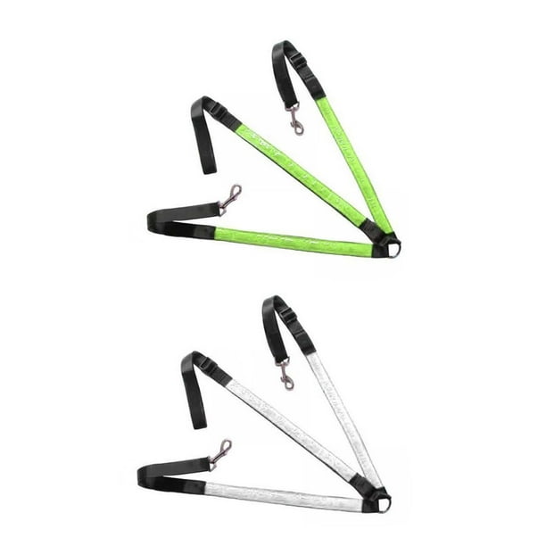 2x LED Horse Peto Collar Pecho Arnés Caballos Equitación Cinturón protector Blanco