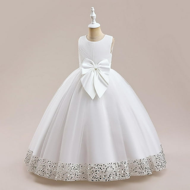 Robes pour Adolescentes Robe Formelle pour Filles Robes Blanches pour Filles Robe Arc-en-Ciel pour Filles Robes pour Fille Taille 11-12 Ans