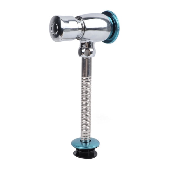 Durable Bathrooms Urinal Flush Valve For Public Toilets Attachments Automatic Shutoff Button Type Large Round Belly