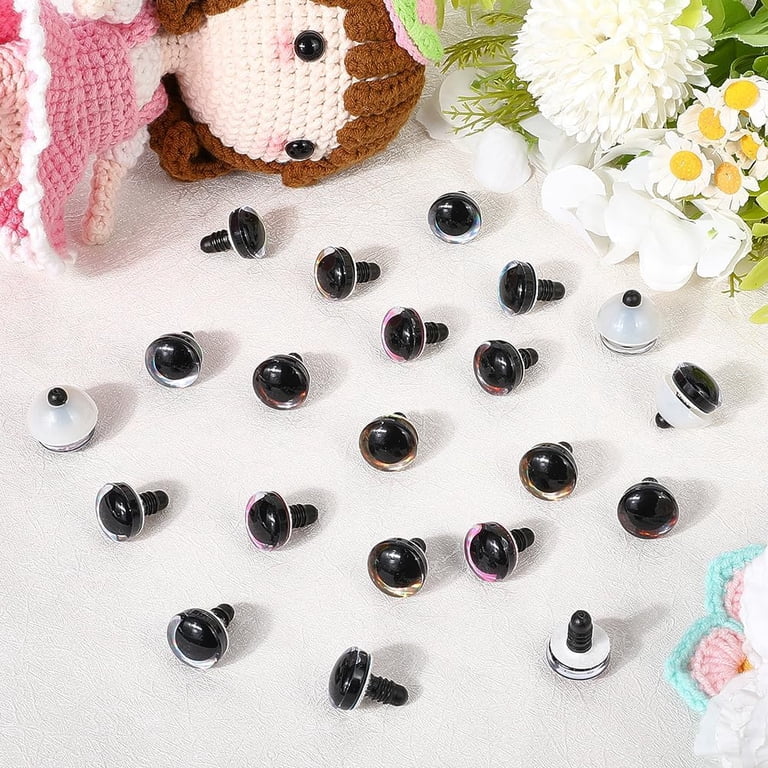 24 Sets 6 Colors Plastic Eyes 18mm Craft Amigurumi Safety Eyes