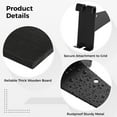 thumbnail image 4 of 6 PCS Gridwall Shelves with Metal Brackets, 15.7 x 6 Inches Wooden Grid Wall Board with Metal Brackets, Grid Wall Organizer, Heavy Duty Gridwall Accessories for Living Room Garage Tool Room, 4 of 6