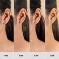 thumbnail image 2 of JeenMata Juego de Cuatro Pares de Pendientes de Botón Solitario de Corte Redondo de 4 a 7 mm en Varios Tamaños: Paquete de Pendientes para Mujer, 2 of 5