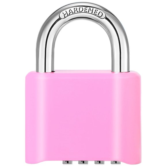 Candado combinado DELSWIN para exteriores, resistente, rosa