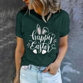 thumbnail image 2 of Bowake Easter T-Shirts pour Femmes Manches Courtes Col Rond Joyeux Easter T-Shirts Mignons Graphiques Décontractés Tops d'Été, 2 of 7
