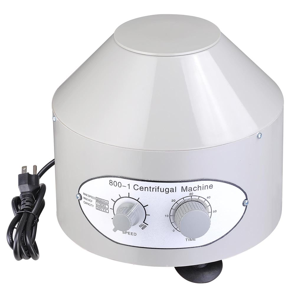800-1 Mode Centrifuge for Laboratory Medical Practice 110V Desktop Electric Centrifuge Machine Silver & Gray 