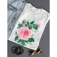 thumbnail image 3 of Beautiful Spring Rose Flower T-Shirt Women -Image by Shutterstock, Female Large, 3 of 4