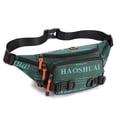 thumbnail image 4 of Riñonera de nailon, riñonera deportiva impermeable, con orificio para auriculares, para hombres y mujeres, bolsas de viaje Hugtrwg Para estrenar, 4 of 6