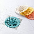thumbnail image 5 of Shower Hair Filter 2X Drain Protector Silicone Sink Filters Hair Catcher Shower Filter Shower Hair Sink Filter Kitchen Shower Grate Drain Cover Filter,Blue+White, 5 of 5