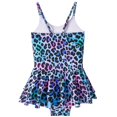 thumbnail image 4 of 4-12T Girls Swimsuit Leopard One-Piece Adjustable Swimwear Ruffled Bathing Suit with UPF 50+ Sun Protection, 4 of 12