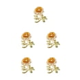 thumbnail image 3 of sweethay Broches para mujer, alfileres de esmalte rosa a la moda, flores estéticas, joyería de aleación, chal, adornos de solapa para vestido Type2 NO2, 3 of 6