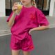 thumbnail image 4 of Vestido de Verano con Mangas Ocio de Verano de Niños Cuello Redondo Mangas Cortas Y Pantalones Cortos Conjunto de Dos Piezas Conjunto de Verano Lindo, 4 of 6