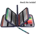 thumbnail image 3 of Colored Pencil Case- 200 Slots Pencil Holder Pen Bag Large Capacity Pencil Organizer with Handle Strap Handy Colored Pencil Box with Printing Pattern Jungle, 3 of 8