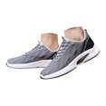 thumbnail image 3 of NOKIO Men's Fashion Sneakers Lightweight Breathable Knit Walking Shoes with Soft Insole and Durab𝗅e Sole, Versatile 𝖫a𝖼e Up Casual Running Shoes for Gym Training Workout, Daily Sport Wear, 3 of 8