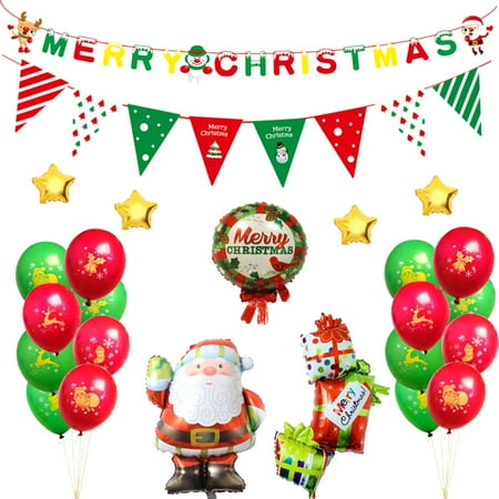 Cottcuboaba Christmas Flags Christmas Party Decoration Santa