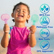 LotFancy Beach Sand Toys Set for Kids Toddlers Girls,Sand Buckets and Shovels, Baby Sandbox Toys