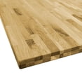 thumbnail image 2 of vidaXL Table Top Solid Oak Wood Square 44 mm 70x70 cm, 2 of 4