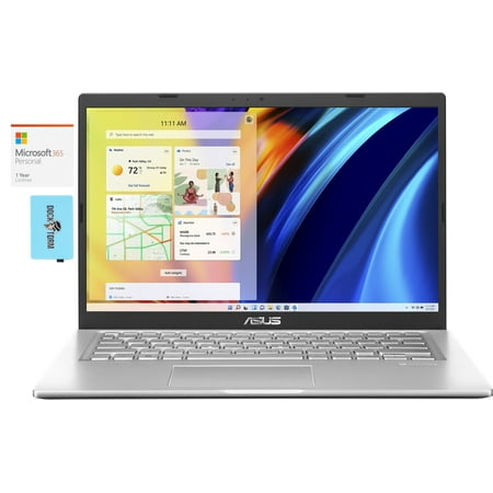 ASUS Vivobook X1400EA Home/Business Laptop (Intel i3-1115G4 2-Core  14.0in 60Hz HD (1366x768)  Intel UHD 770  16GB RAM  Win 10 Pro) with Microsoft 365 Personal   Dockztorm Hub