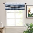 thumbnail image 2 of Peak Golden Texture Valances for Windows Blue Watercolor Cloud Diffuse Effect Rod Pocket Curtain Valance Window Treatment Short Curtains for Kitchen Living Room, 58"x16", 2 of 5